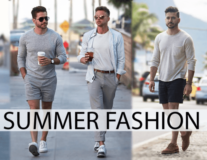 Men's casual fashion summer